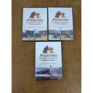 Lot of 3 Richard Robinson's Painting Adventures - Workshop DVD's - NEW SEALED‎